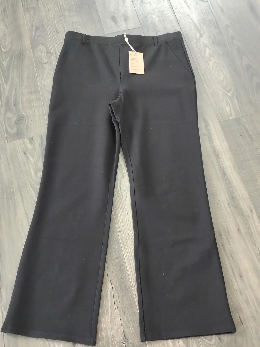 Ultra-Stretch Ponte Bootcut Black Pants Quince - Women's Size Large NWT - Picture 6 of 14